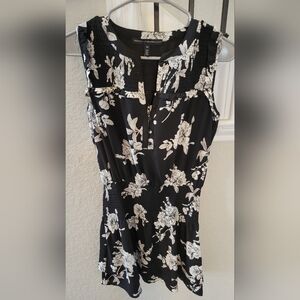 White House Black Market Floral Print Midi dress Size XS